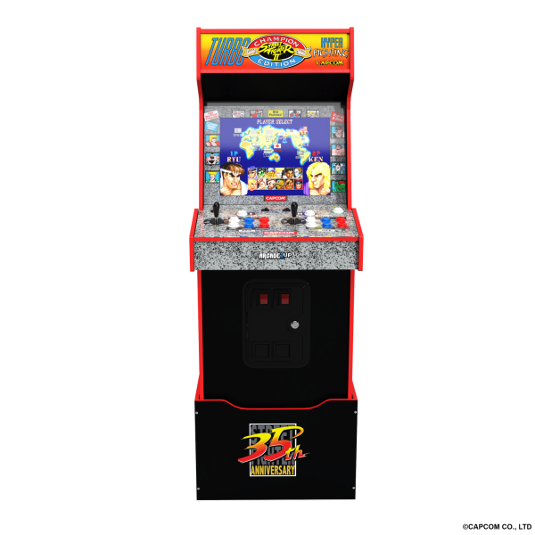 Arcade1Up Street Fighter II - Yoga Flame Edition - 14-in-1 with Light-Up Marquee Supply