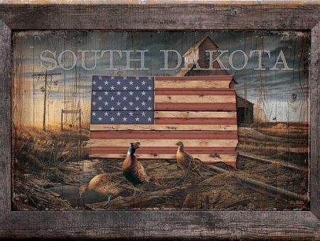 South Dakota—Pheasant - 12  x 18  Wood Sign Sale