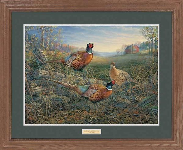 Autumn Afternoon—Pheasants - GNA Premium Print For Sale