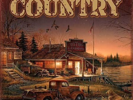 Welcome to Country - Tin Sign Hot on Sale