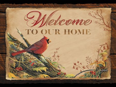 Welcome to Our Home - 8  x 12  Wood Sign Sale