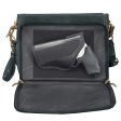 Leather Shoulder Clutch—Gray Cheap