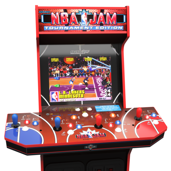 Arcade1Up NBA Jam 30th Anniversary Deluxe Arcade Machine 3 Games in 1 Online Hot Sale