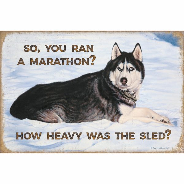 Husky in the Snow—So You Ran a Marathon Sale