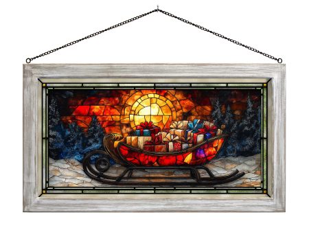 Gifts Aglow  - 13  x 23  Stained Glass Art on Sale